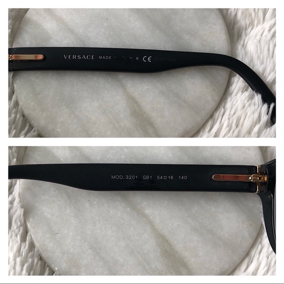 Versace Black & Gold Eyeglasses Mod 3201 - Picture 5 of 6